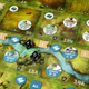 Most units can only move onto a tile if it has been explored by Scouts (designated by the bincoulars token). Units in green, meanwhile, have been suppressed by that machine gunner on the riverbank.